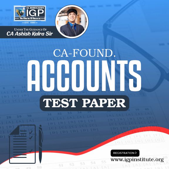 CA -Foundation- Principles And Practice Of Accounting Test